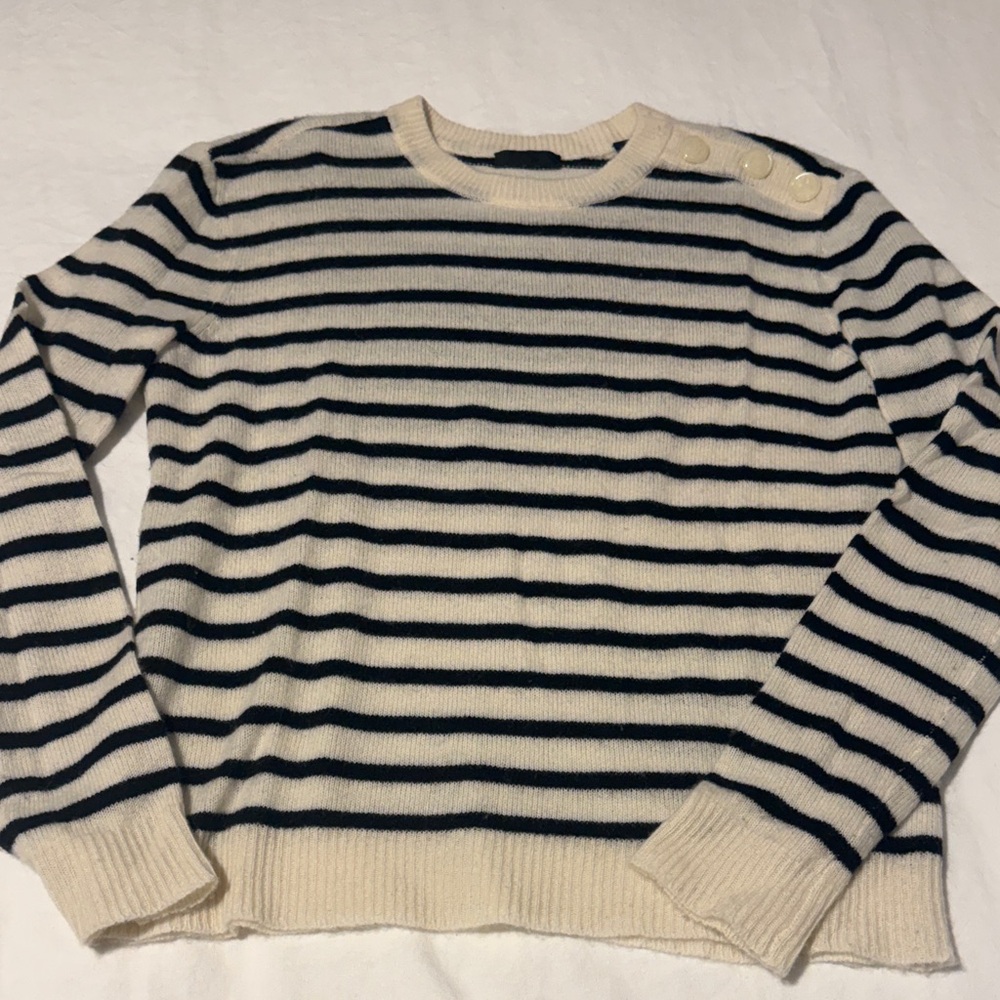 ATM Cashmere Striped Sweater XS